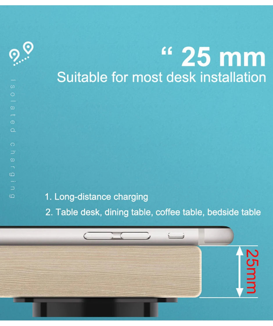 Carregador Wireless Invisível