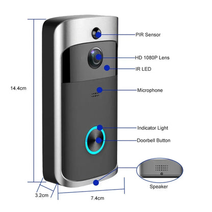 Campainha Inteligente Wi-Fi com Câmera