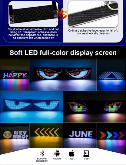 LED Devil Eyes p/ Carro - Personalize com Bluetooth