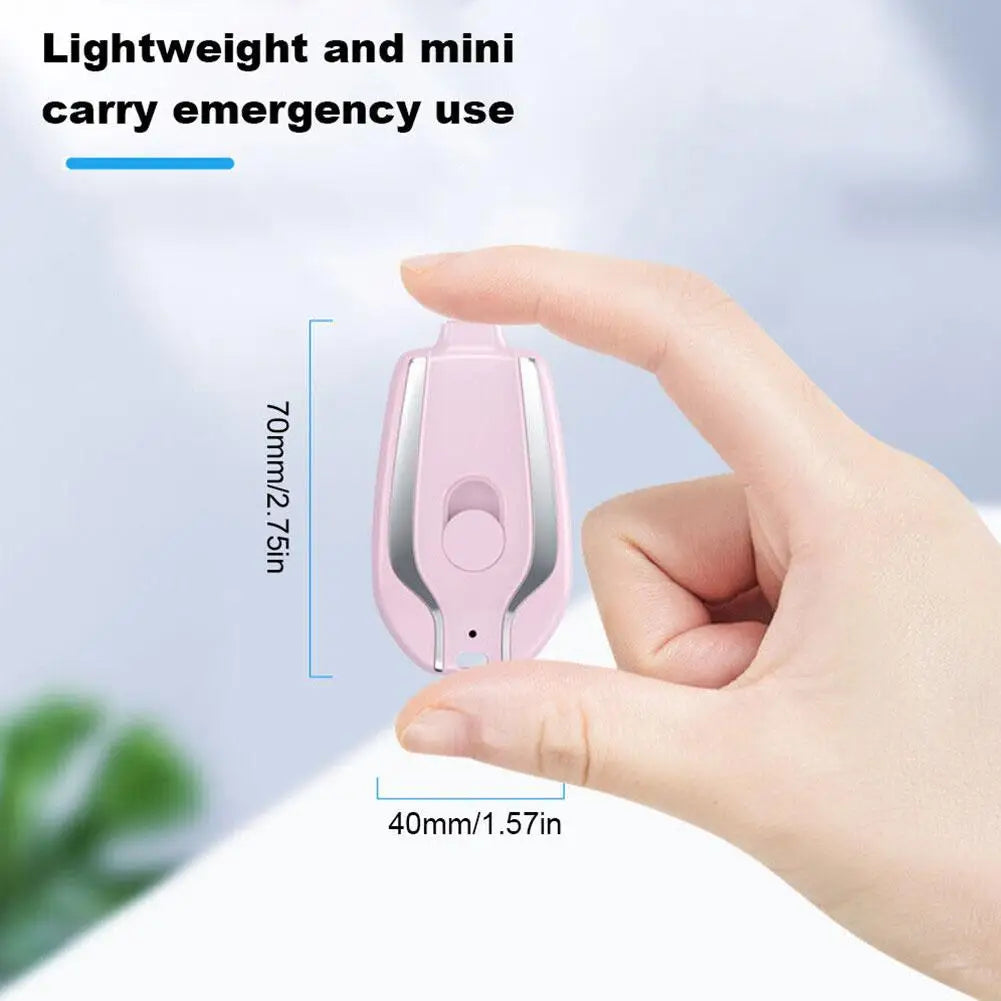 1500mAh Mini Keychain Smartphone Portable Power Bank For Android Emergency Charger Portable Charger