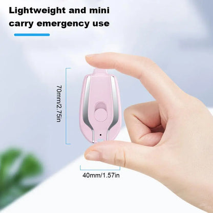1500mAh Mini Keychain Smartphone Portable Power Bank For Android Emergency Charger Portable Charger