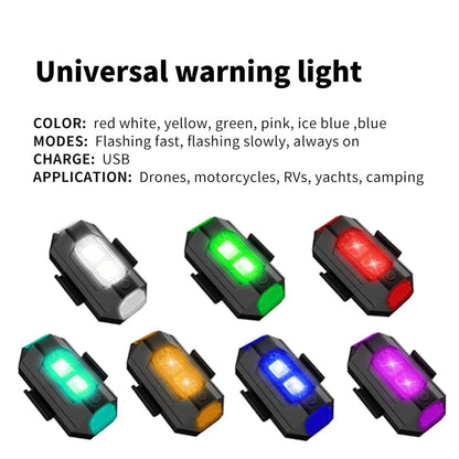 Luz Strobe 7 Cores p/ Drones e Motos