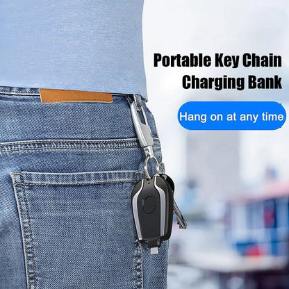 1500mAh Mini Keychain Smartphone Portable Power Bank For Android Emergency Charger Portable Charger
