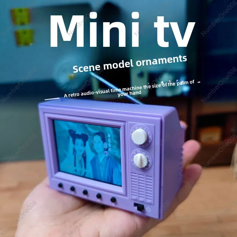 Mini TV Vintage Portátil