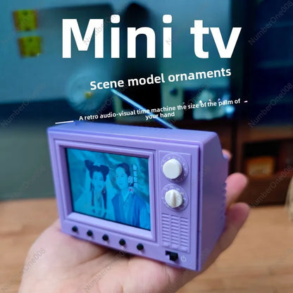 Mini TV Vintage Portátil