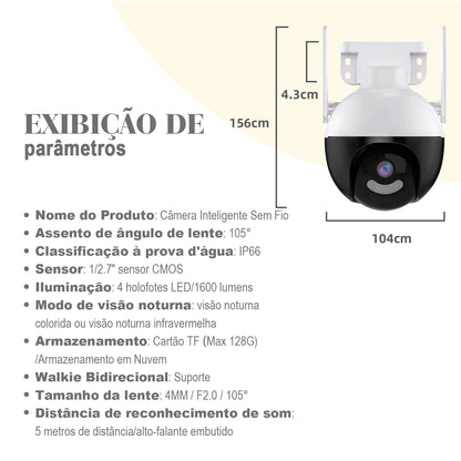 Câmera Wi-Fi ICSEE 4K 360º