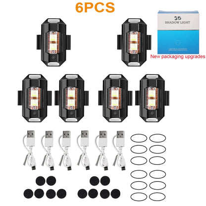 Luz Strobe 7 Cores p/ Drones e Motos
