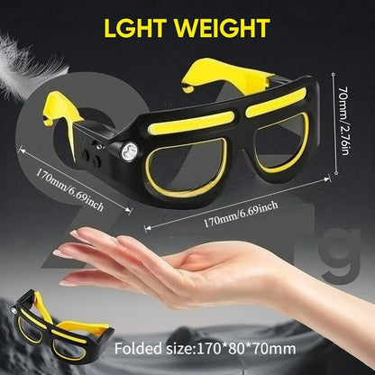 Óculos com Luz LED Recarregável