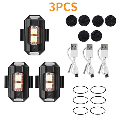 Luz Strobe 7 Cores p/ Drones e Motos