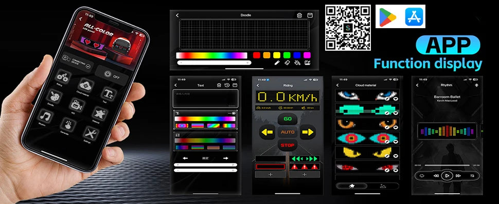 Visor LED p/ Capacete Original