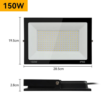 Refletor LED 10W a 100W p/ Exterior