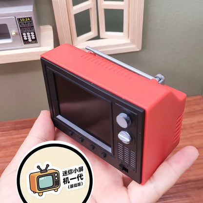 Mini TV Vintage Portátil