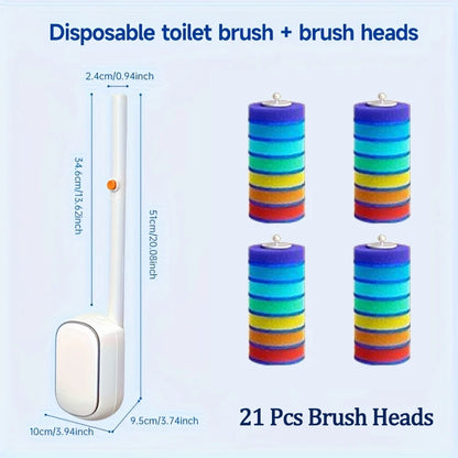 Toilet Bowl Cleaner Brush JOYBOS Wall Hanging With Holder Refills Set Bathroom WC Cleaning Toilet Bowl Brushes For Home Tool