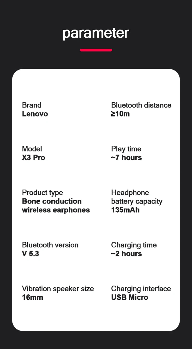 Fone Lenovo X3 Pro