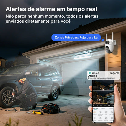 Kit 2 Câmeras Wi-Fi PTZ