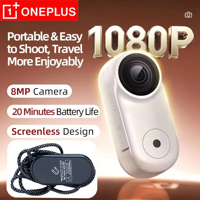 OnePlus Magnetic Pocket Mini Camera Waterproof 1080P HD Action Cam for Motorcycle Helmet Riding Outdoor Sports Video Recorder