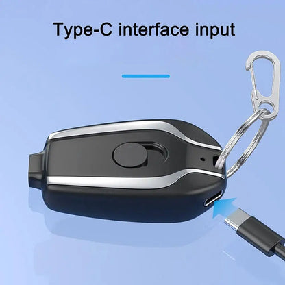 1500mAh Mini Keychain Smartphone Portable Power Bank For Android Emergency Charger Portable Charger