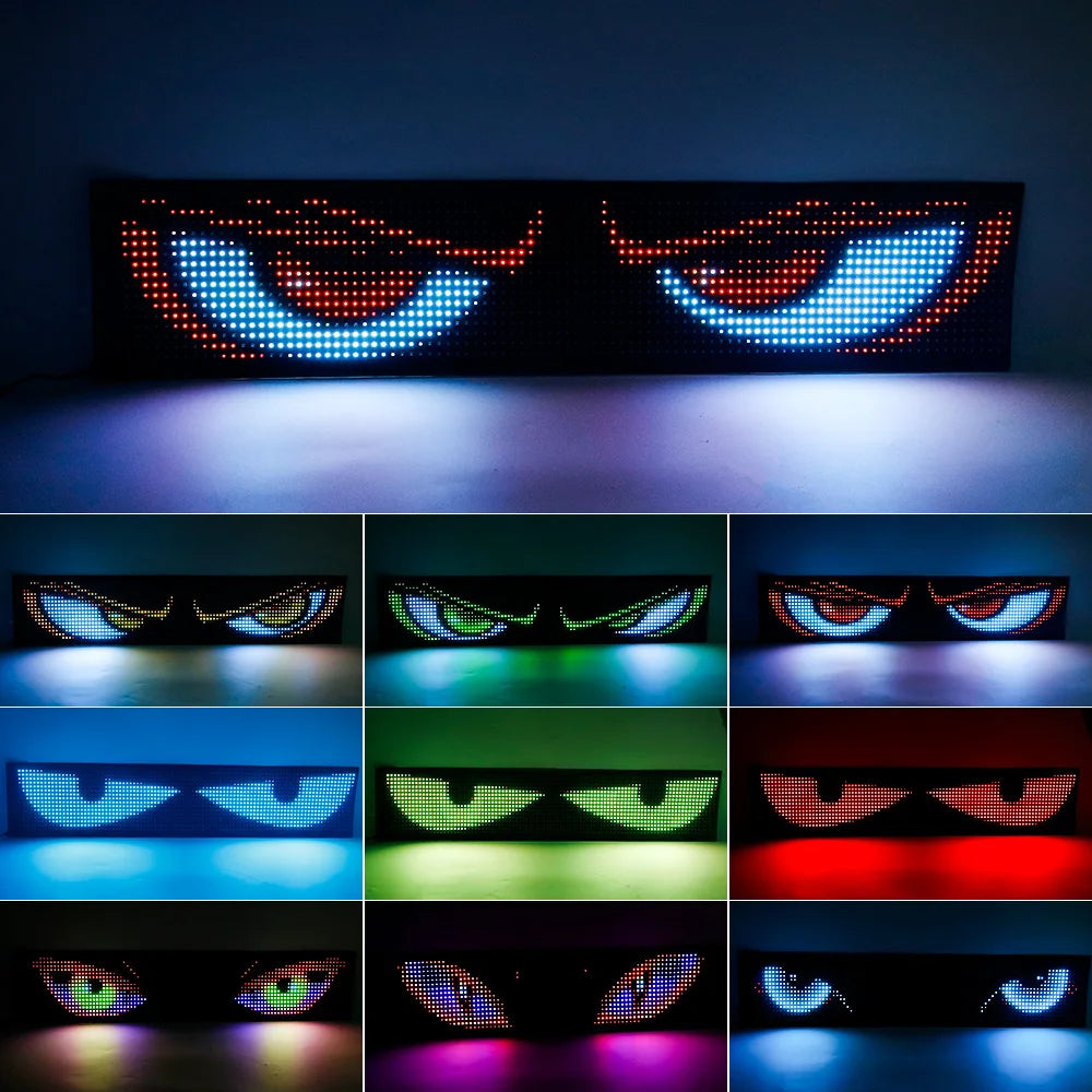 LED Devil Eyes p/ Carro - Personalize com Bluetooth
