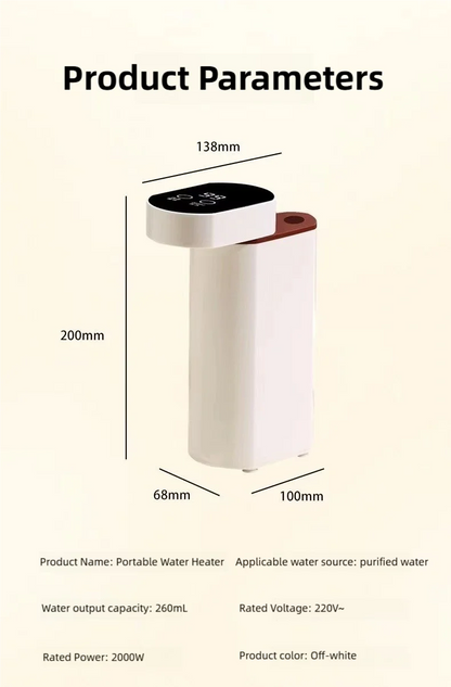 Dispensador de Água Quente Instantâneo