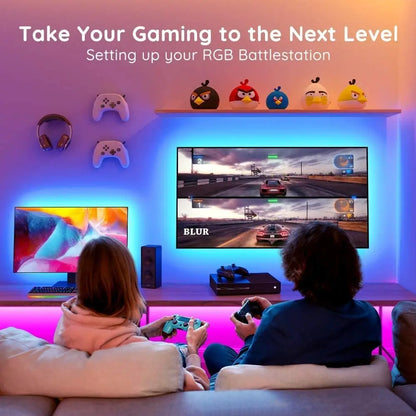 Fita de LED RGB com Bluetooth p/ Decoração