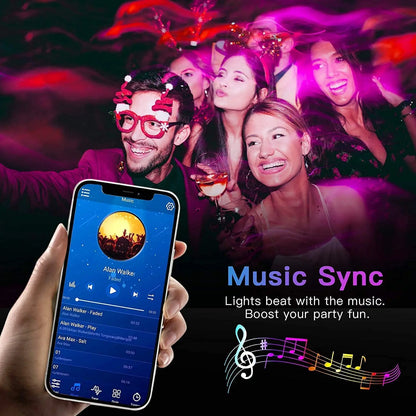 Fita de LED RGB com Bluetooth p/ Decoração